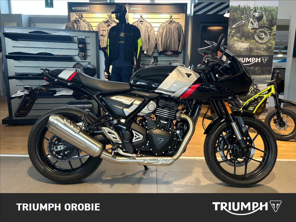TRIUMPH Thruxton 400 Phantom Black / Aluminium Silver Abs