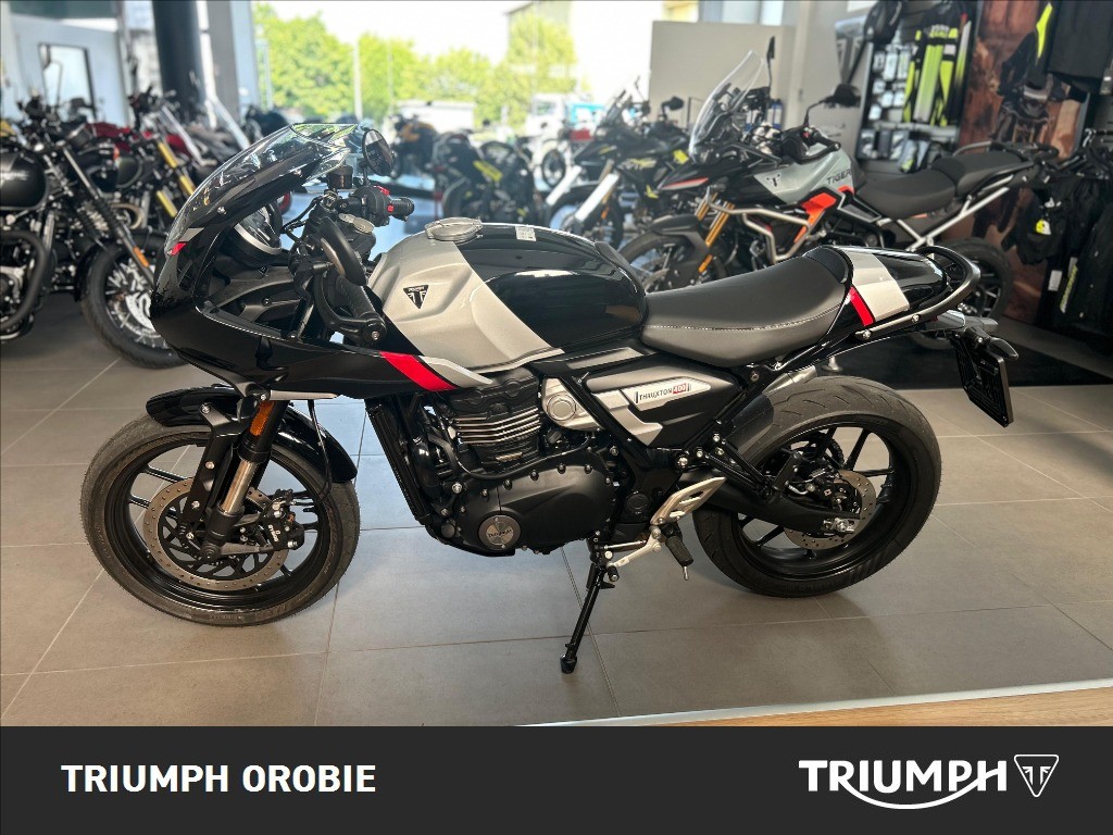 TRIUMPH Thruxton 400 Phantom Black / Aluminium Silver Abs