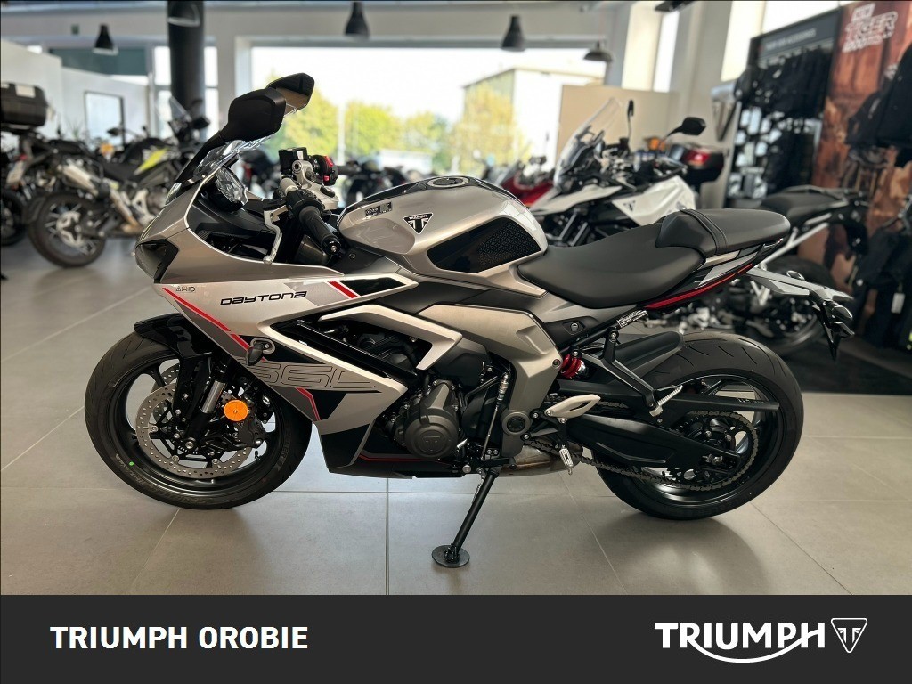 TRIUMPH Daytona 660 Aluminium SIlver / Sapphire Black Abs