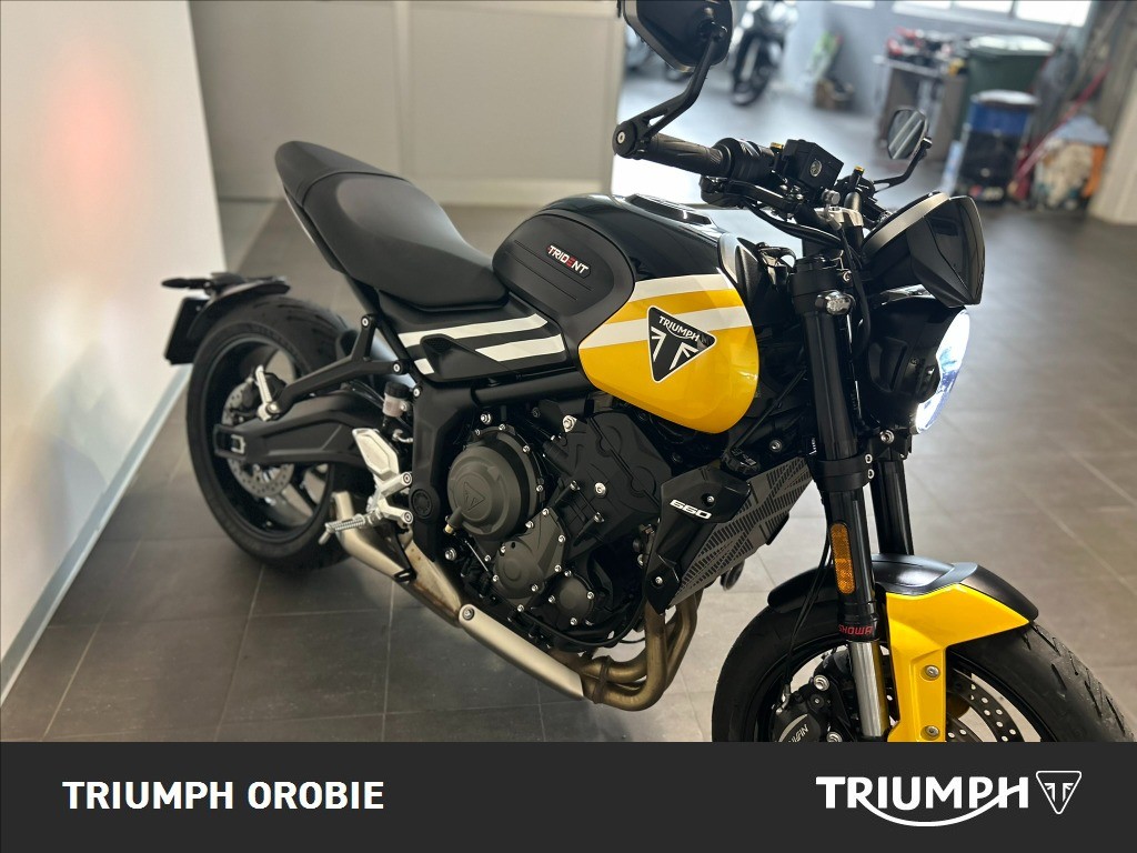 TRIUMPH Trident 660 Cosmic Yellow / Sapphire Black Abs
